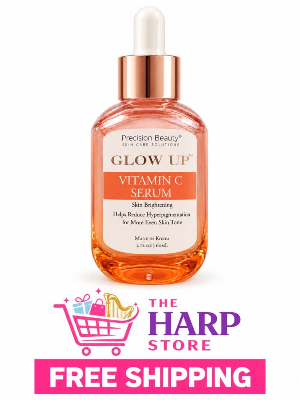 Precision Beauty Glow Up Vitamin C Facial Serum 2 oz